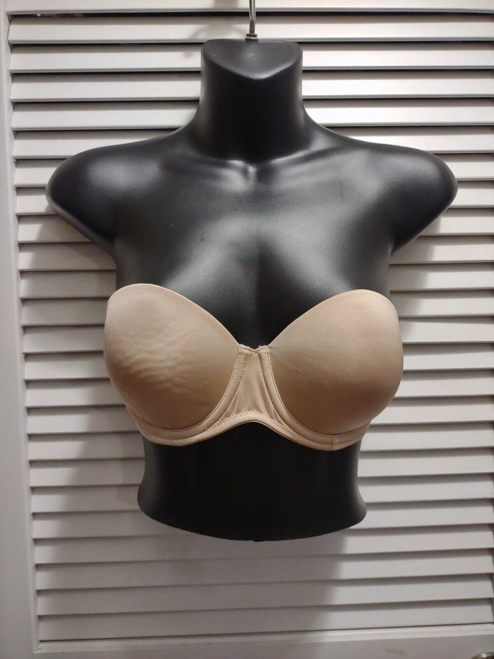 MAIDENFORM beige tan nude Strapless Bra Lightly Padded WOMEN'S SIZE 34C